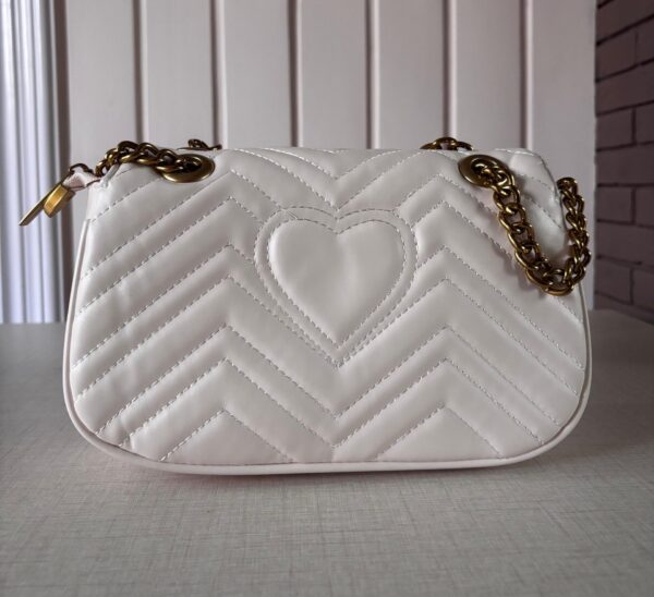 Gucci White Marmont Bag - Image 2